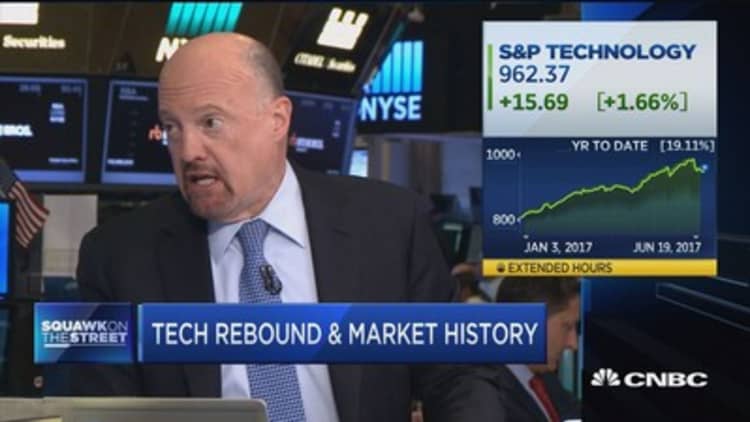 Tech stocks rally without 'any real buying': Cramer