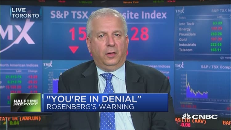 We're closer to a recession than people think: David Rosenburg