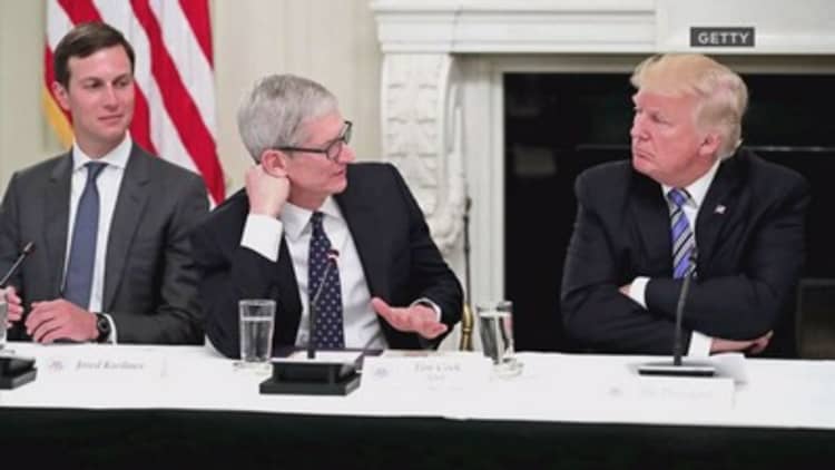 Tim Cook told Trump tech employees are 'nervous' about immigration