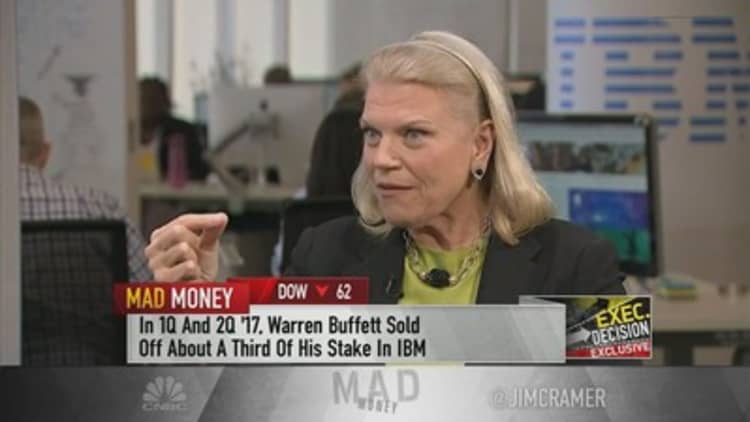 Rometty on Warren Buffett selling IBM shares