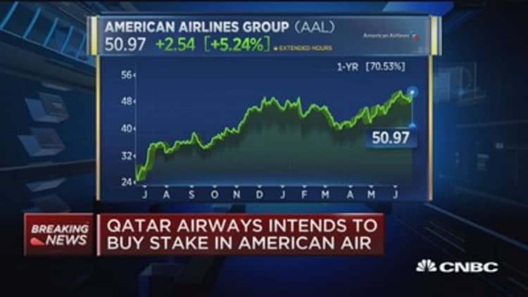 Qatar Airways intends to buy stake in American Air