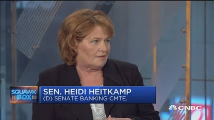 Sen. Heitkamp: GOP health-care bill 'doesn't add up'