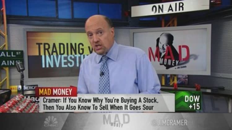 Cramer clears up the key difference between trading and investing