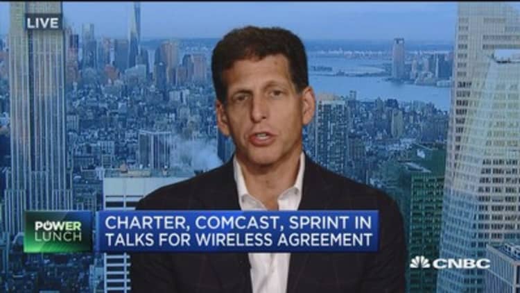 Sprint shares spiking on Comcast-Charter talks