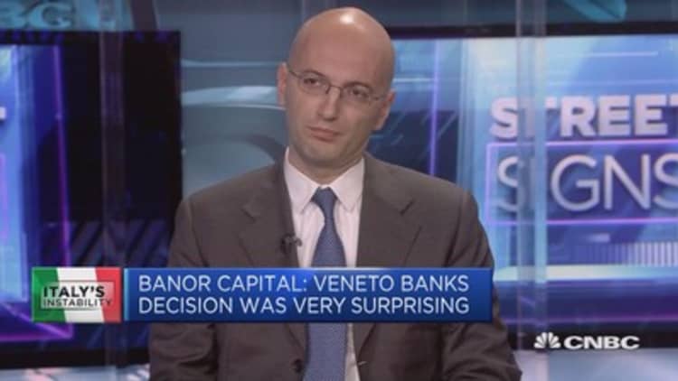 Italian government criticized from both sides on Veneto banks decision: Banor Capital