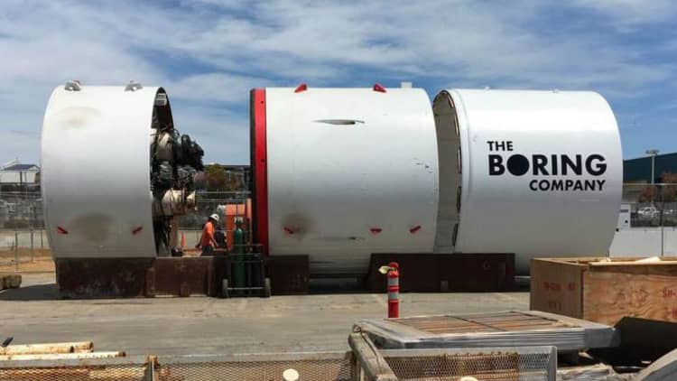 Elon Musk's boring machine completes the first section of an LA tunnel