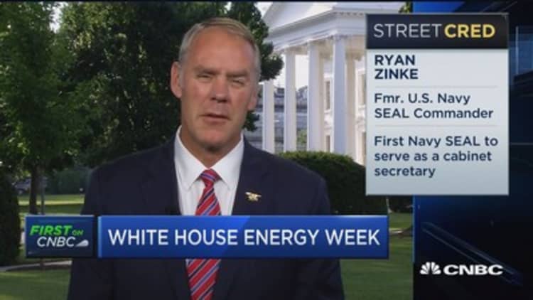 Interior Secretary Ryan Zinke on US energy dominance
