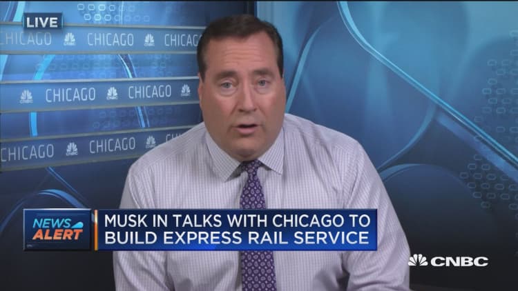 Elon Musk in talks with Chicago to build express rail service to O'Hare