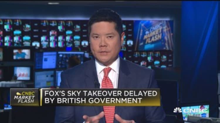 Fox's Sky takeover delayed by British government