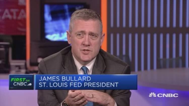 On rates, I'm the most dovish on the committee right now: Fed's Bullard