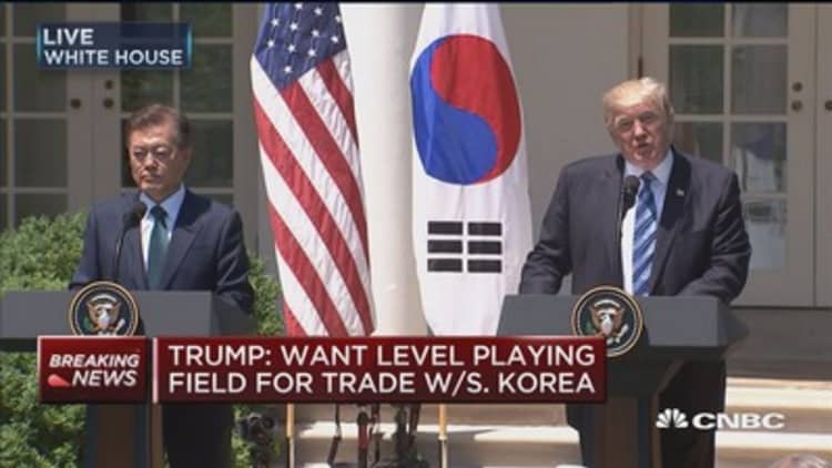 Trump: We want reciprocal trade with South Korea