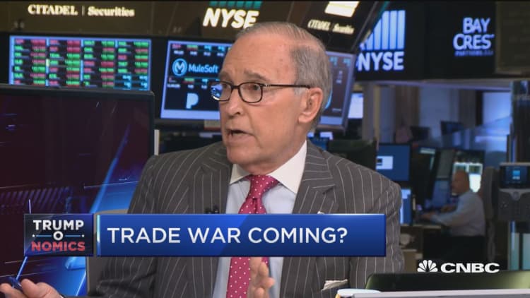 In favor of temporary tariffs, working out conflict: Larry Kudlow