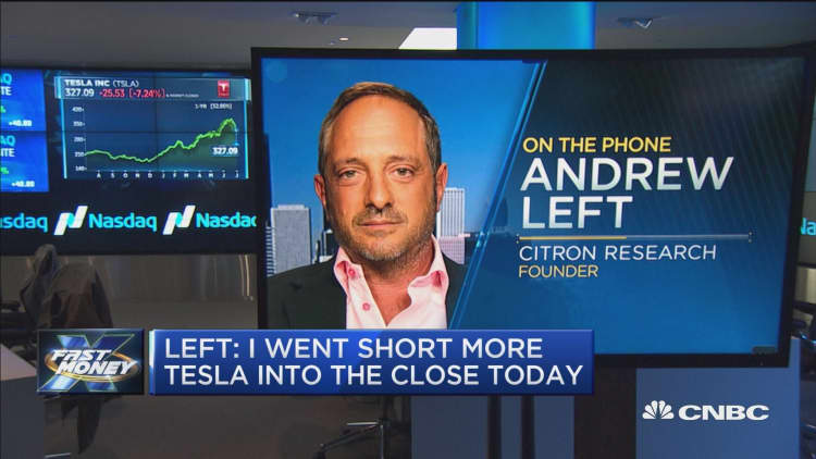 Why Tesla is short seller Andrew Left's new target
