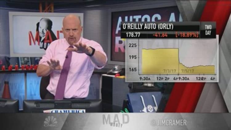 Cramer: Why the rest of the market seems unfazed by plunges in autos and retail