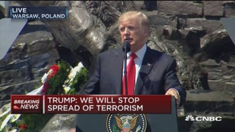 Trump: We will confront threats and we will win