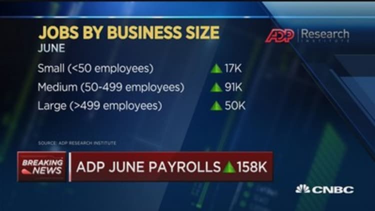 Moody's Mark Zandi: June ADP payrolls show consistent economy