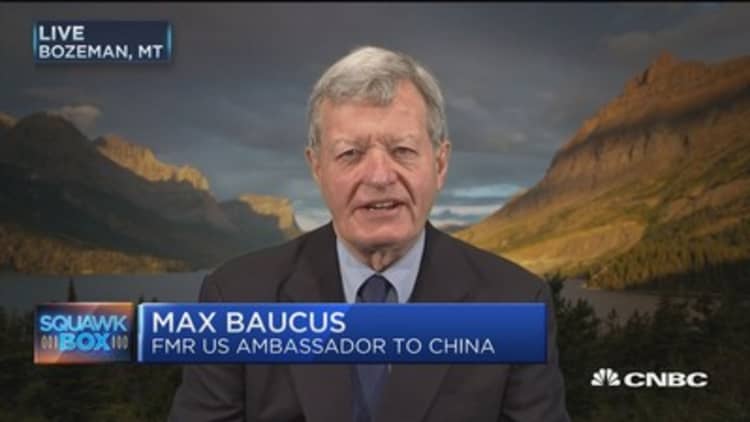 Max Baucus: Trump needs to bring up Russia interference, North Korea at G-20