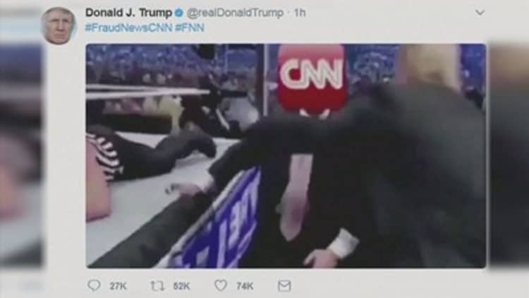 CNN faces backlash over handling of doctored Trump video