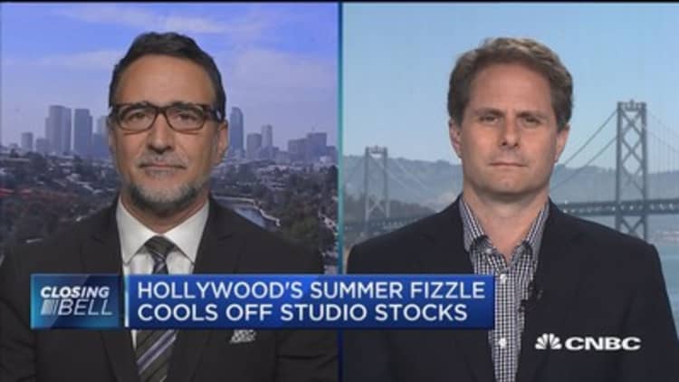 Hollywood's summer fizzle cools off studio stocks