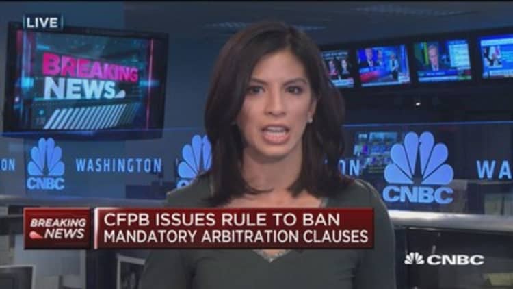 CFPB bans mandatory arbitration clauses