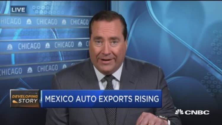 Auto exports from Mexico on rise