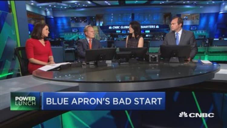 Blue Apron ranks 12th in worst first-week performances