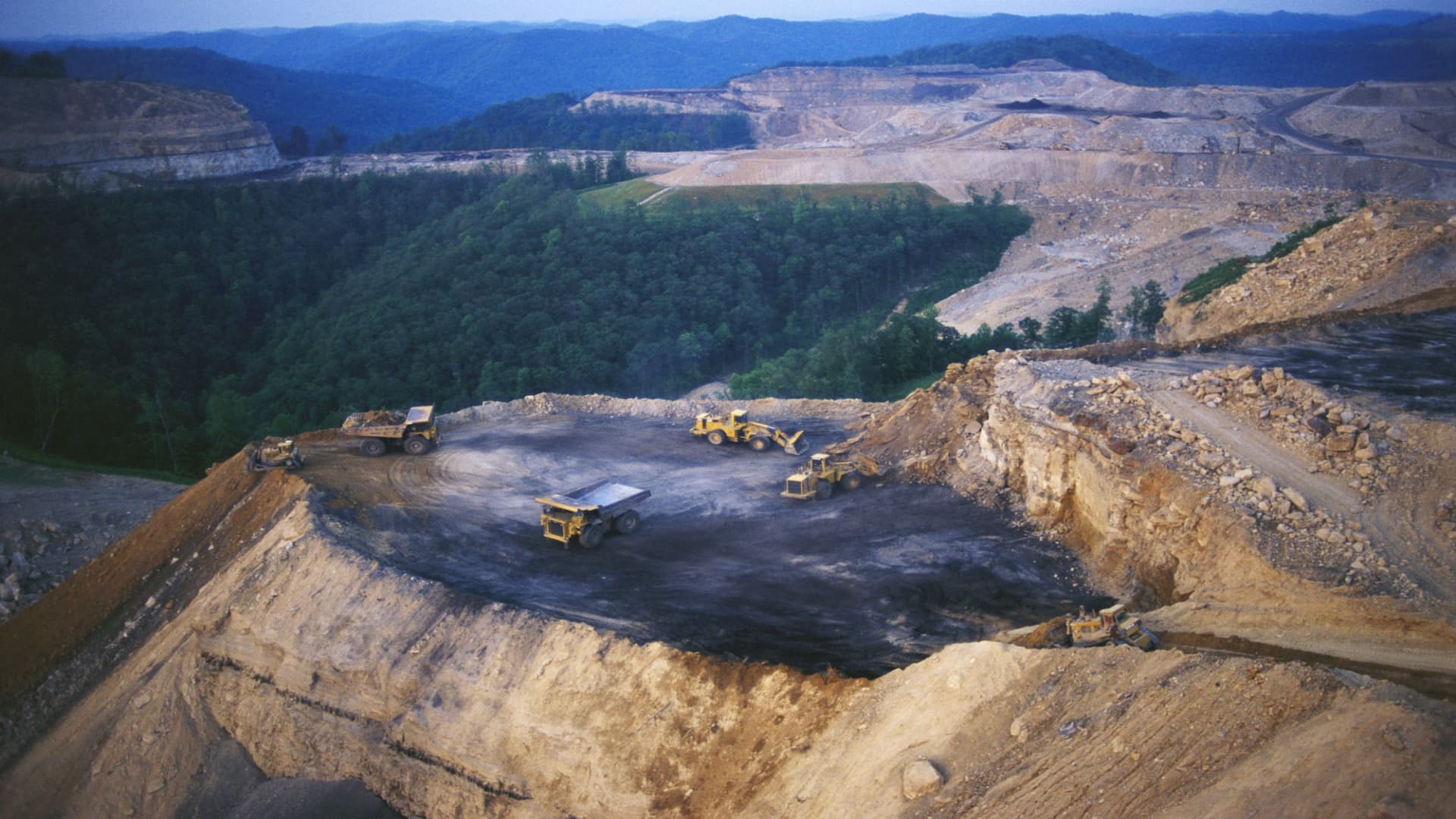 A Kentucky mountaintop strip mine.