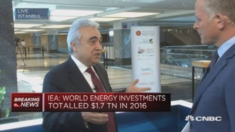 Electricity investment overtook oil and gas for the first time in 2016: IEA's Birol