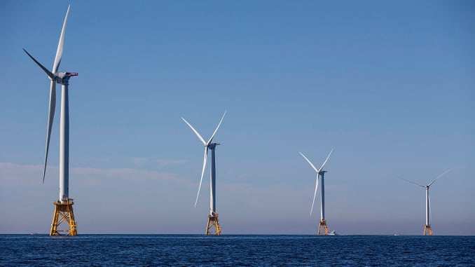 The Block Island Wind Farm, pictured above, began commercial operations at the end of 2016.