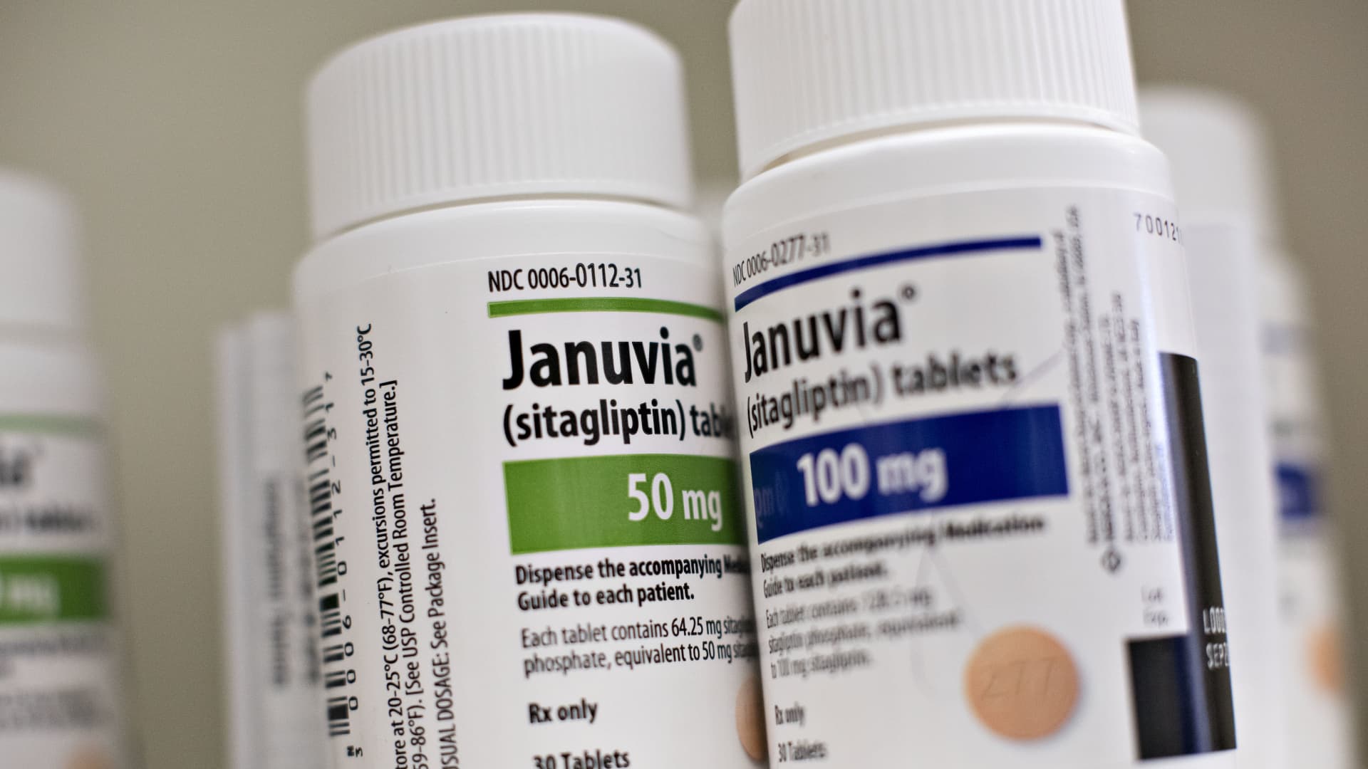 Merck & Co. Inc.'s Januvia brand medication, used to treat Type 2 diabetes.