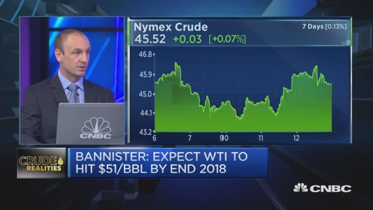 Oil north of $50 a barrel in 2018?