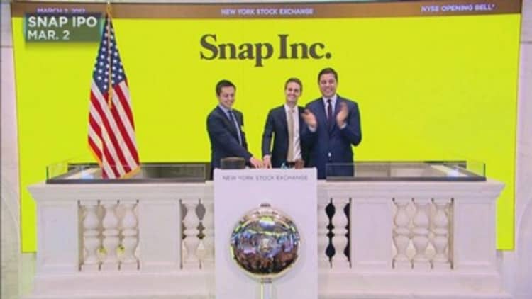 Snapchat shares get much-needed Wall Street upgrade a day after falling to post-IPO low