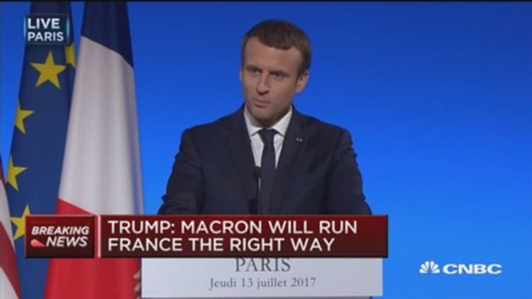 Trump: Macron will run France the right way