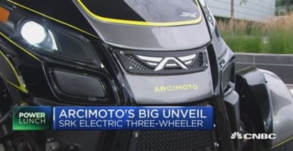 Arcimoto's big unveil: The SRK electric three-wheeler