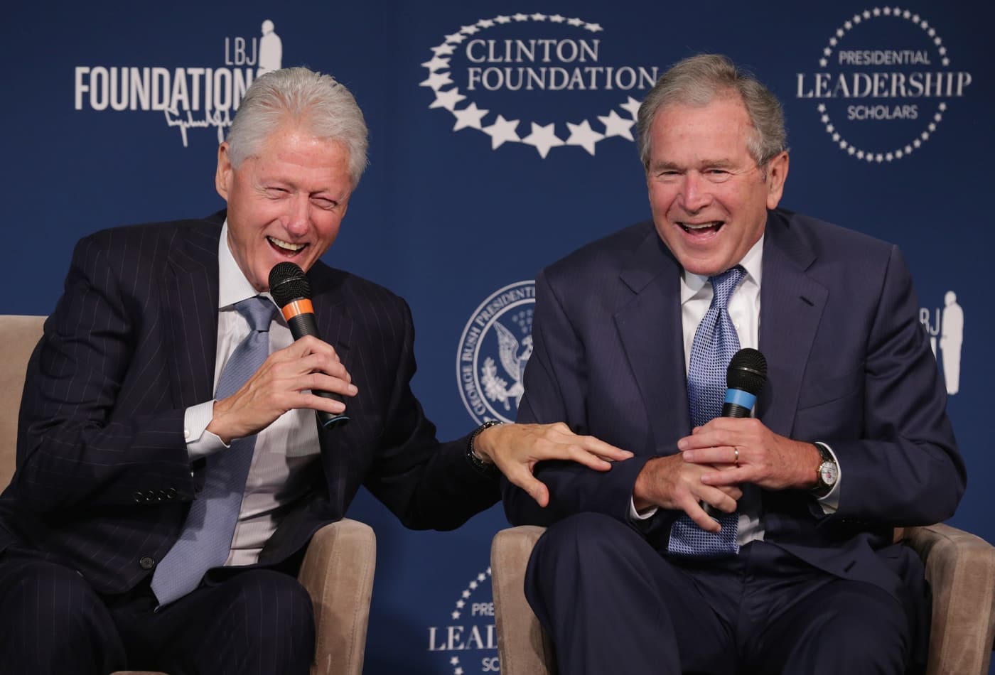 Image result for bush and clinton