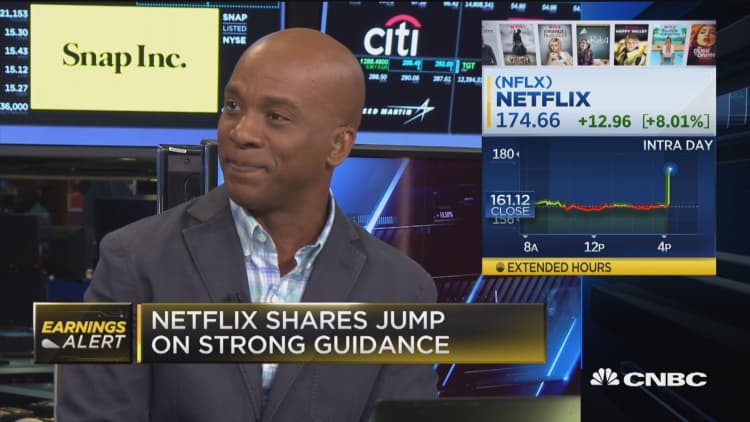Netflix shares jump on strong guidance