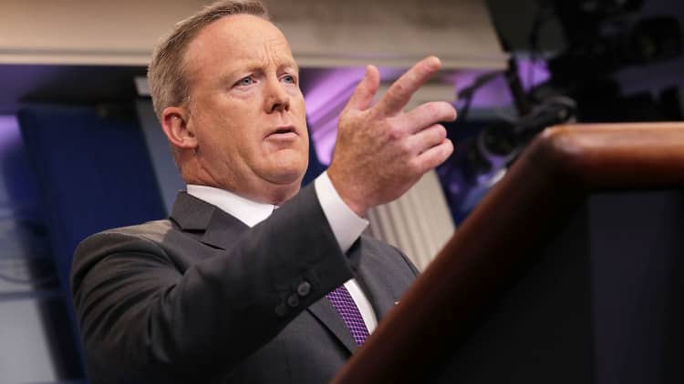 Sean Spicer defends Trump products not made in US