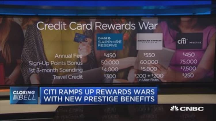 Citi ramps up rewards wars with new Prestige benefits