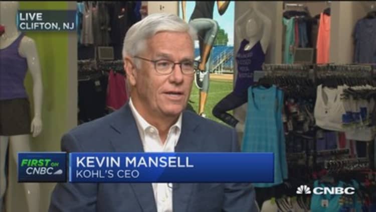 Kohl's CEO Kevin Mansell: Our stores are one of our biggest assets