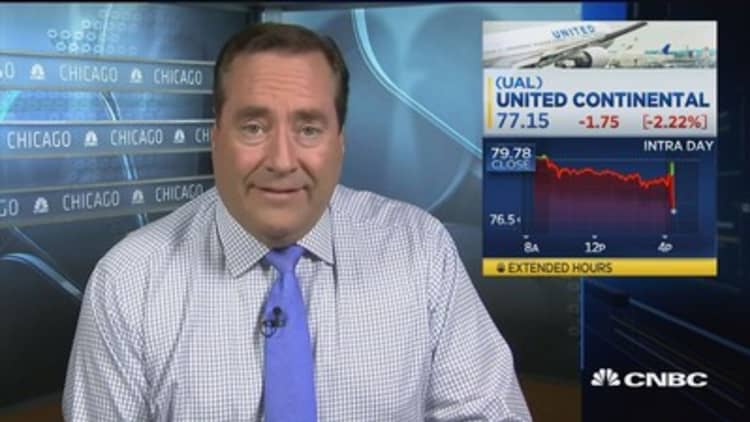 United Airlines beats on top and bottom line