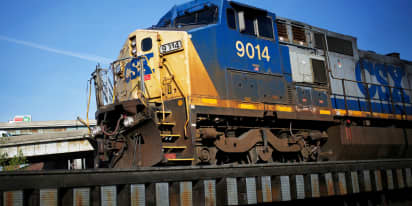 Railroad operator CSX's quarterly profit tops Wall Street target 