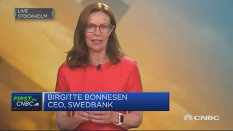 Swedbank CEO: Won't see big changes until negative rates end