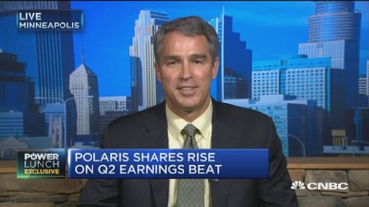 Polaris CEO: Motorcyle business an important contributor to Q2 results