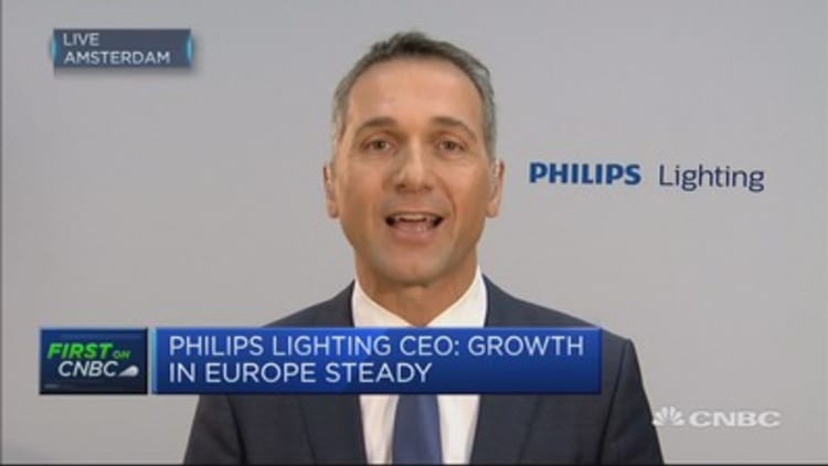 Philips Lighting CEO: Growth in Europe steady