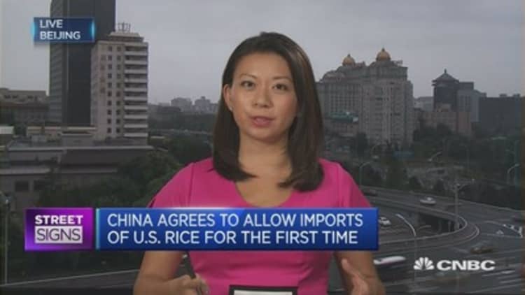 China to allow US rice imports for the first time