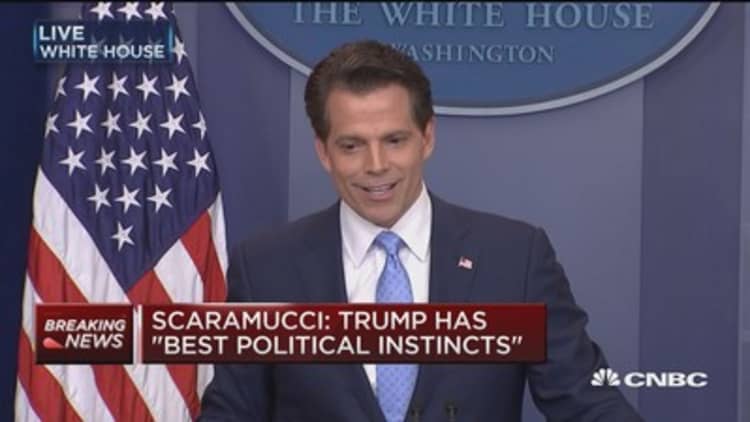 Anthony Scaramucci: We all agree Sarah Sanders does a great job