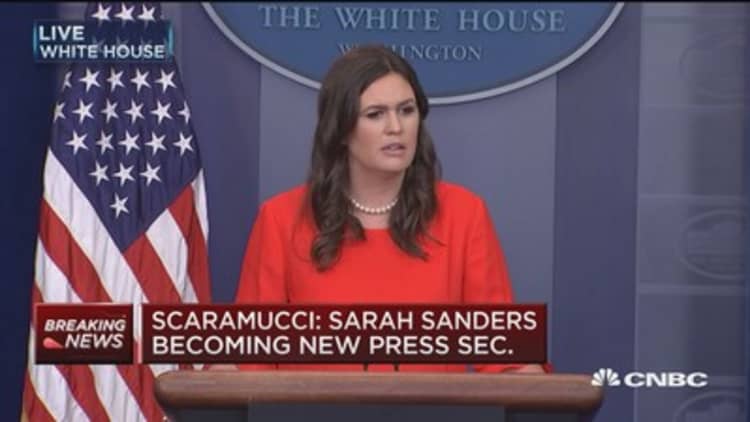 Sarah Sanders: Sean Spicer thought team should start with clean slate