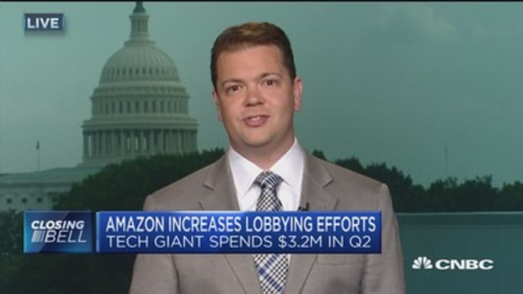 Amazon increases lobbying efforts