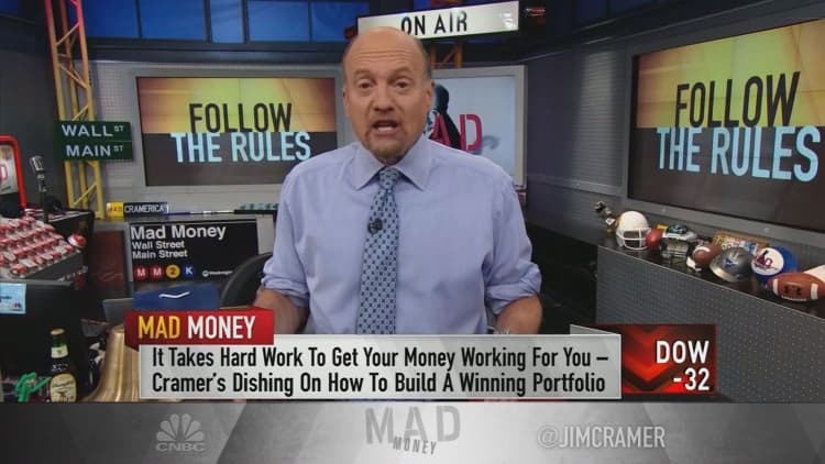 Cramer's rules to bail out when the market finally corrects itself — and it will