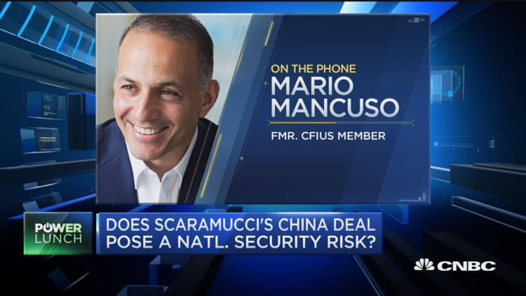 Scaramucci awaiting US approval for China deal